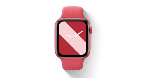Apple Watch With Different Wallpapers GIF