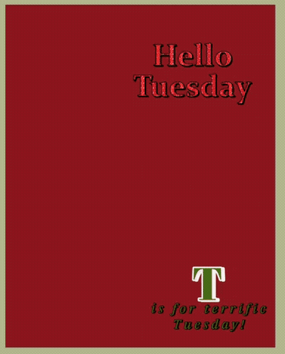 Apples On Tree Branch Saying Hello Tuesday GIF