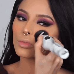 Applying Makeup Foundation GIF