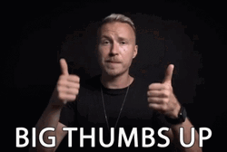Approve Big Thumps Up GIF