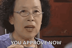 Approve Now Angry Korean Grandma GIF