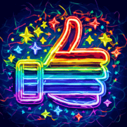 Approve Rainbow Like GIF