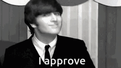 Approve Young John Lennon Thumb Up GIF
