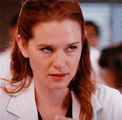 April Kepner Rolls Eyes GIF