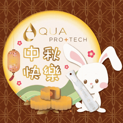 Aqua Pro Tech Ad With Bunny And Bottle GIF