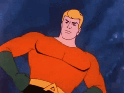 Aquaman Animated Superhero Face Zoom GIF