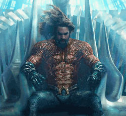 Aquaman Movie Jason Momoa Throne GIF