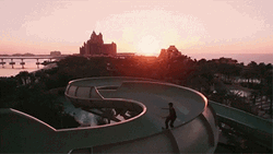 Aquaventure Waterpark Skating In Waterslide GIF