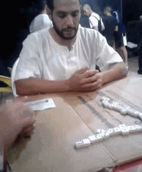 Arab Guy Playing Domino Game GIF