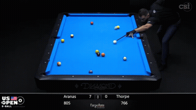 Aranas And Thorpe Are Playing A Pool Game GIF