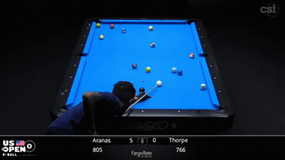 Aranas And Thorpe Are Playing A Pool Game GIF