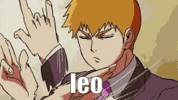 Arataka Reigen Leo Fast Hand GIF