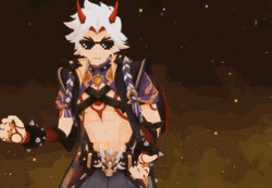 Arataki Itto Dancing Genshin Impact GIF