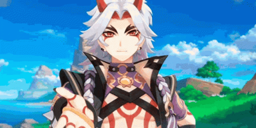 Arataki Itto Offering Hand GIF