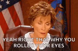 Arbitrator Judge Judy Sheindlin Eye Rolling Reaction  GIF