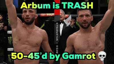 Arbum Is Trash 50-45 'D By Gamrot With A Skull In The Corner GIF