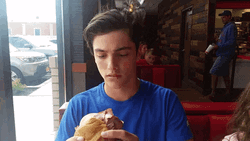 Arbys Burger Big Bite Food Vlogger GIF