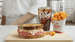 Arbys Reuben Yummy Meal Set Commercial GIF