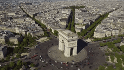 Arc De Triomphe On Bastille Day GIF