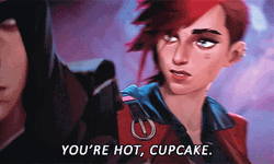 Arcane Vi Caitlyn Hot Cupcake GIF