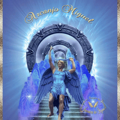 Arcánjo Miguel Man With Wings Painting GIF