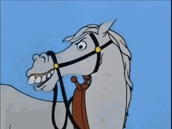 Archie Comics Horse Kicking Trashcan GIF