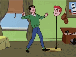 Archie Comics Reggie Punching GIF