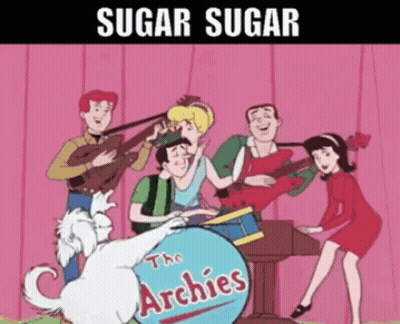 Archies Cartoon Playing Instruments On Stage GIF