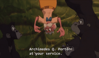 Archimedes Q Porter At Your Service GIF
