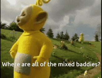 Are We The Baddies Lala Teletubby GIF