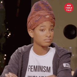 Are You Kidding Me Willow Smith Red Table GIF