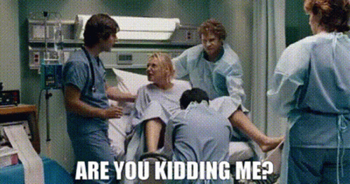 Are You Kidding Me Woman In Hospital Bed GIF
