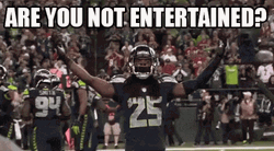 Are You Not Entertained Football Player GIF