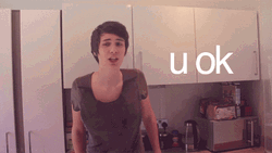 Are You Ok Asked Man In Kitchen GIF