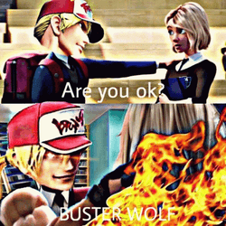 Are You Ok Terry Bogard Asking Girl GIF