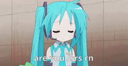 Are You Serious Hatsune Miku Anime GIF