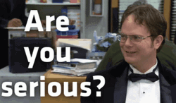 Are You Serious Rainn Wilson Actor GIF