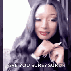 Are You Sure About That Megan Stallion Meme GIF