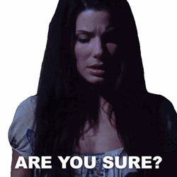 Are You Sure Confused Sandra Bullock GIF