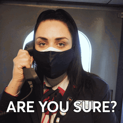 Are You Sure Lady Wearing Face Mask GIF