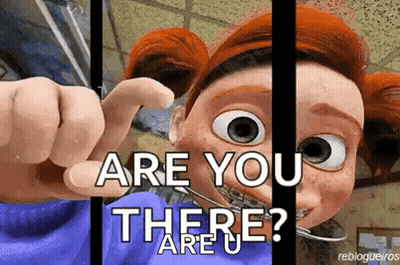 Are You There Cartoon Behind Bars GIF