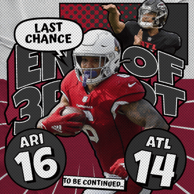 ARI 16 And ATL 14 Football Player Running With Ball GIF