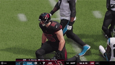 Ari Football Player #85 Kneeling GIF