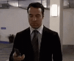 Ari Gold Throwing Phone GIF