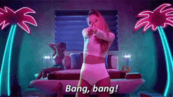 Ariana Grande Hot Bang Bang Music Video GIF