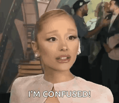 Ariana Grande Making Confused Face GIF