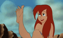 Ariel Little Mermaid Feet GIF