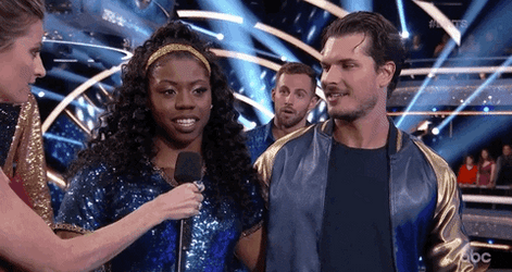 Arike Before Performing In Dancing With The Stars GIF