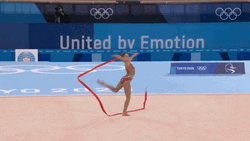 Arina Averina Olympic Ribbon Performance GIF