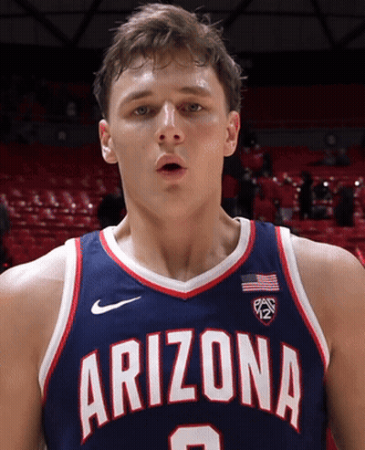 Arizona Basketball Player In Front Of Crowd GIF